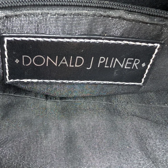 Donald J Pliner Purple Burgundy Soft Leather Hobo Shoulder Bag Purse - Picture 12 of 13